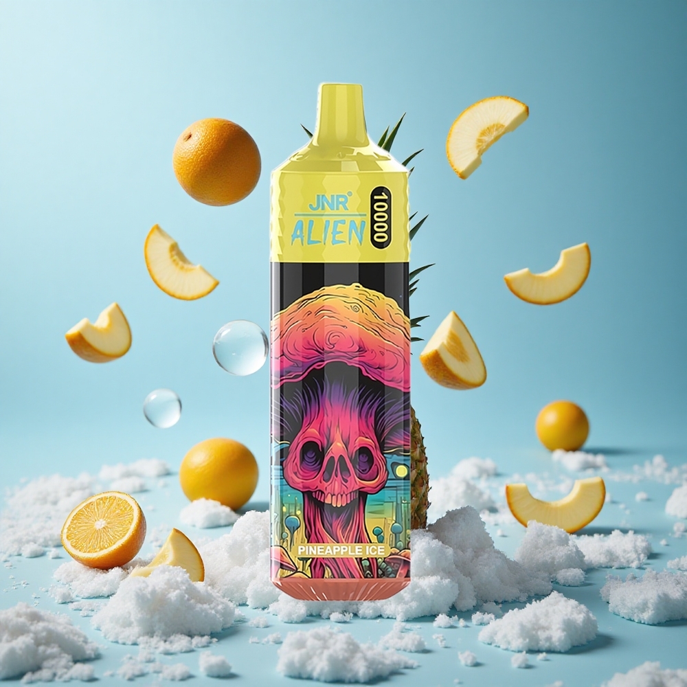 JNR Alien 10000 Puffs Disposable Vape Pineapple Ice 850mAh 1.2Ohm Mesh Coil RGB LED