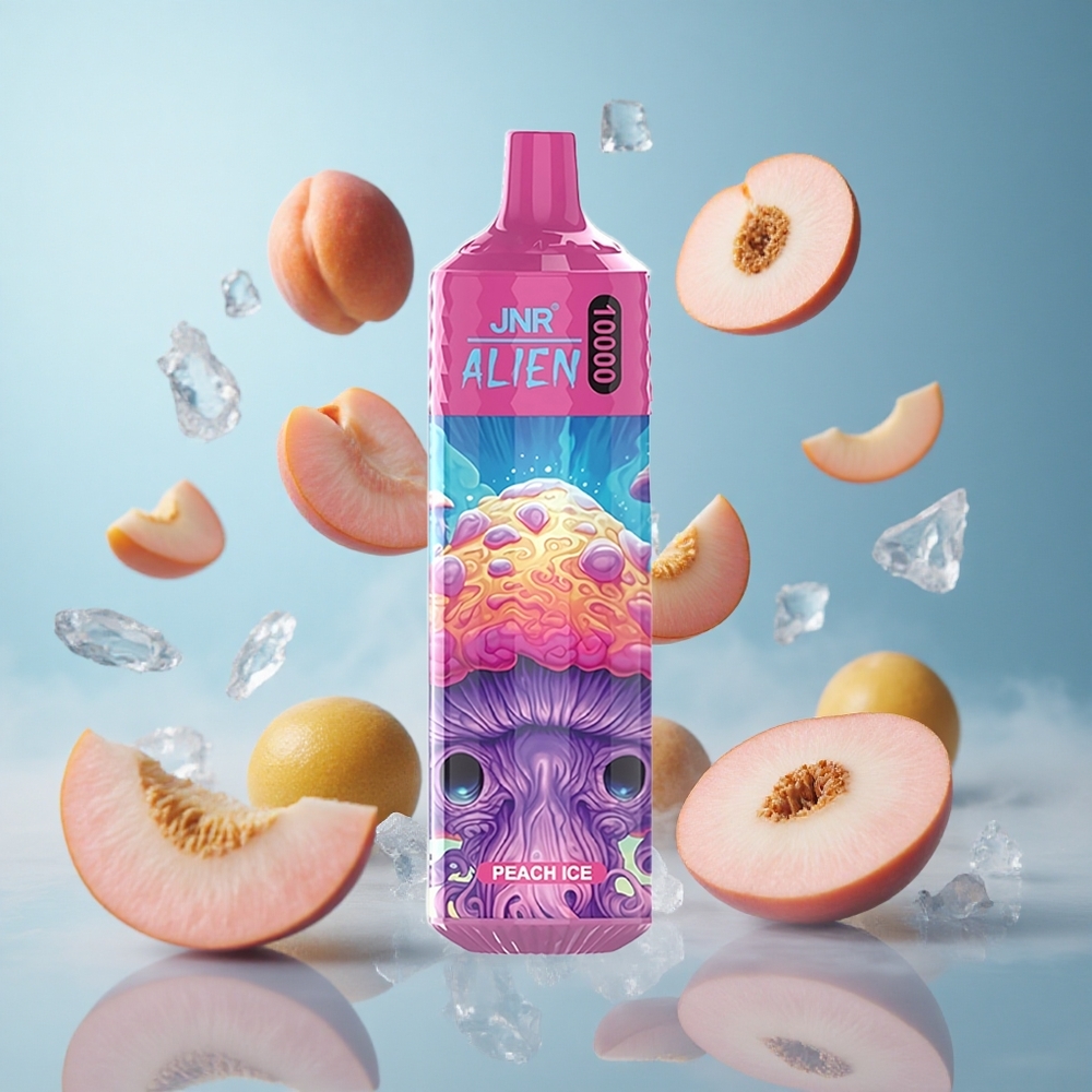 JNR Alien 10000 Puffs Peach Ice 20ml E-liquid 850mAh RGB LED Type-C