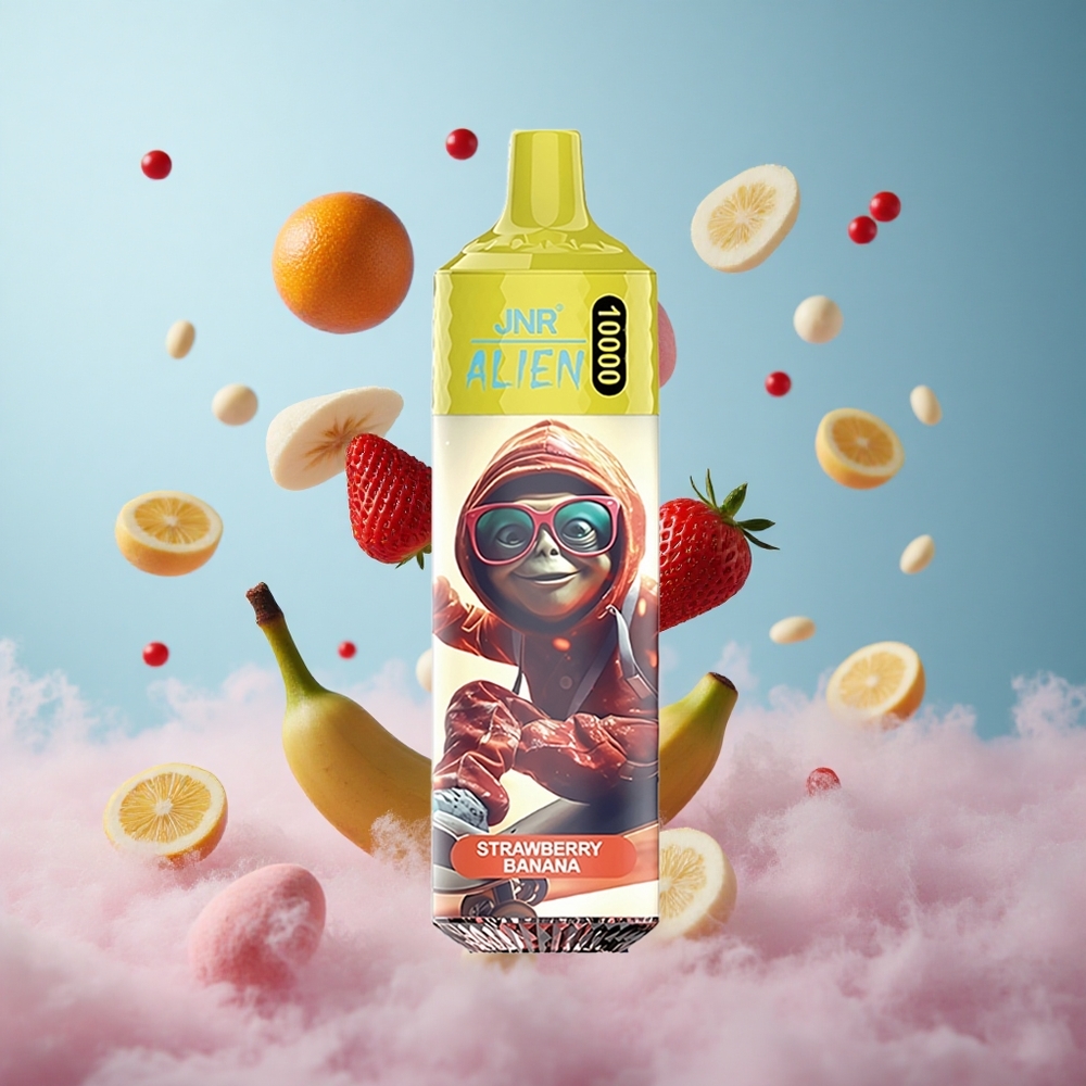 JNR Alien 10000 Puffs Strawberry Banana 850mAh 20ml RGB Type-C