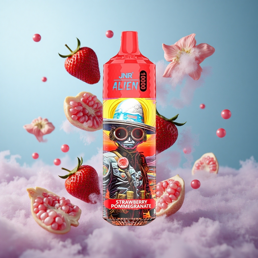 JNR Alien 10000 Puffs Strawberry Pomegranate 850mAh 20ml Type-C RGB LED