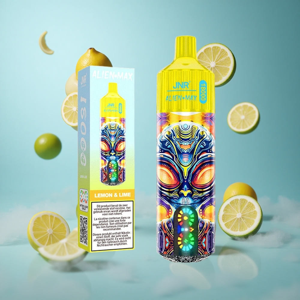 JNR Alien Max 18000 Puffs Dual Mesh Coil Lemon & Lime 28ml E-liquid