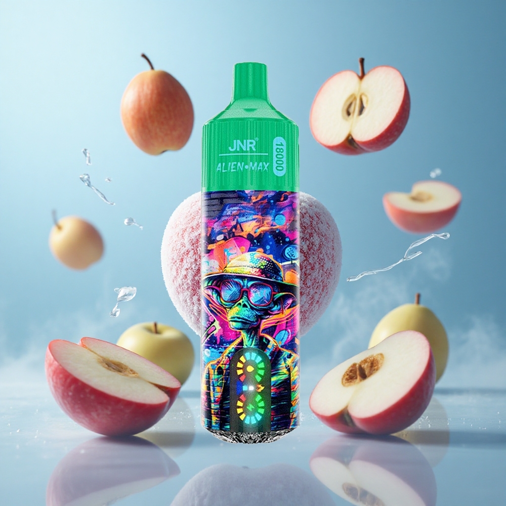 JNR Alien Max 18000 Puffs Dual Mesh Frozen Apple Smart LED Type-C Quick Charge