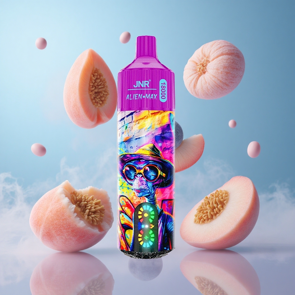 JNR Alien Max 18000 Puffs Peach Blueberry Candy Dual Mesh Coil Type-C Quick Charge