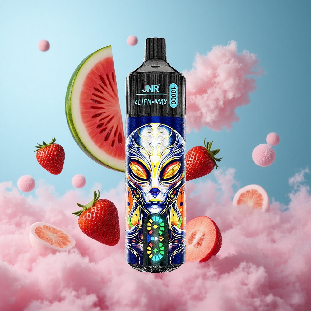 JNR Alien Max 18000 Puffs Strawberry Watermelon Bubblegum Dual Mesh Coil Type-C