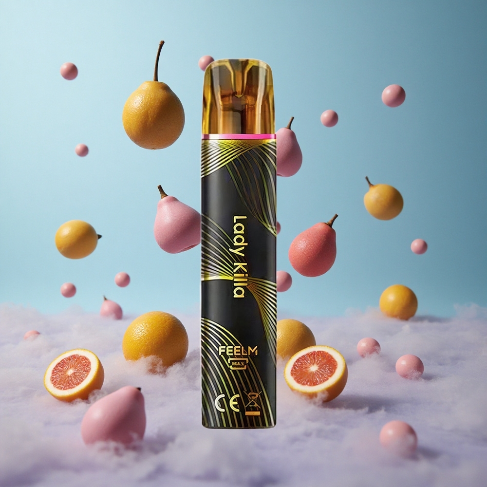 JNR Black&Golden 600+200 Puffs 2% Nicotine Nicotine Disposable Vape Lady killa