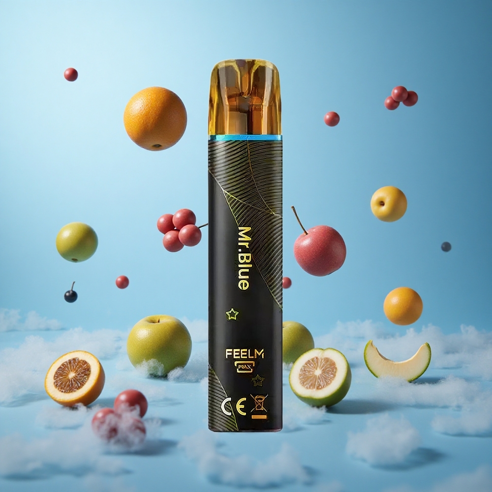 JNR Black&Golden 600+200 Puffs 2ml Mr Blue Disposable Vape 550mAh 2% Nicotine