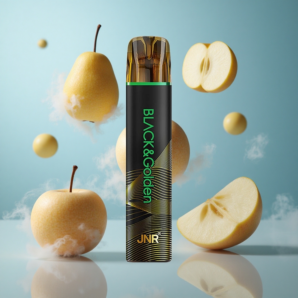 JNR Black&Golden 600+200 Puffs 2ml Sour Apple Disposable Vape 550mAh 2% Nicotine