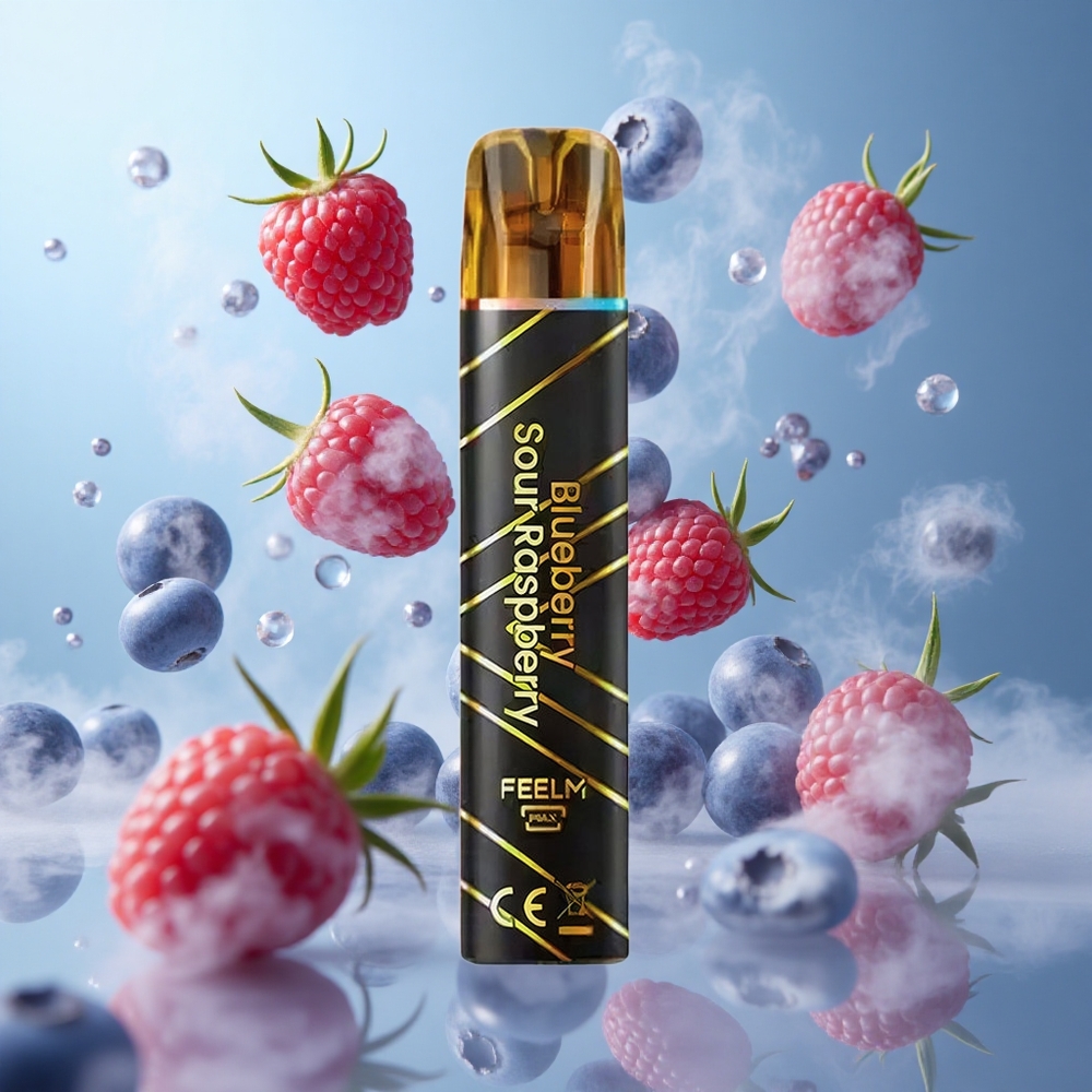 JNR Black&Golden 600+200 Puffs Blueberry Sour Raspberry 550mAh 2ml 2% Nicotine TPD