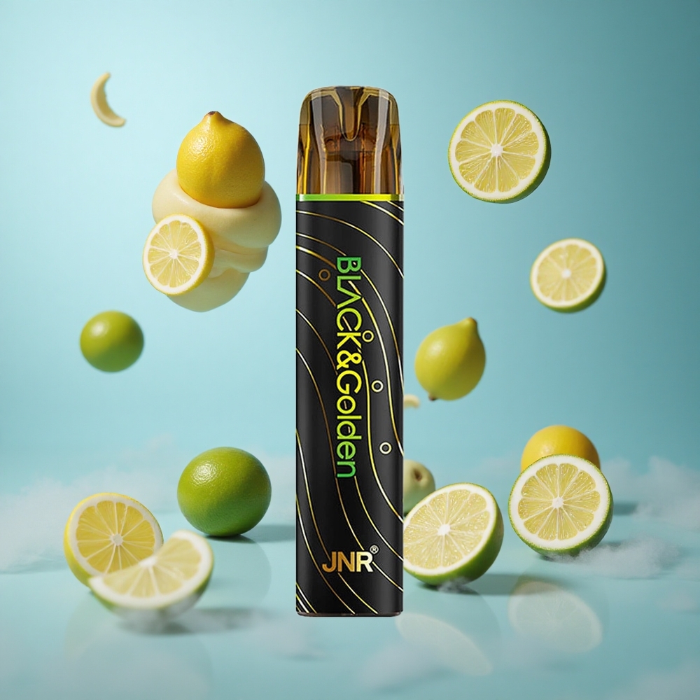 JNR Black&Golden 600+200 Puffs Disposable Vape Lemon & Lime 550mAh 2ml 2% Nicotine