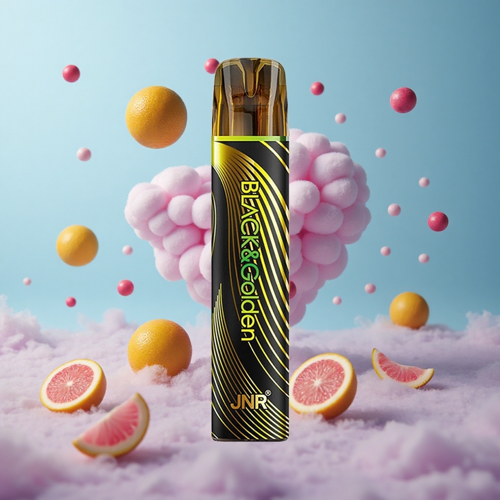 JNR Black&Golden 600+200 Puffs Disposable Vape Love 419 550mAh 2ml 2% Nicotine Nicotine TPD