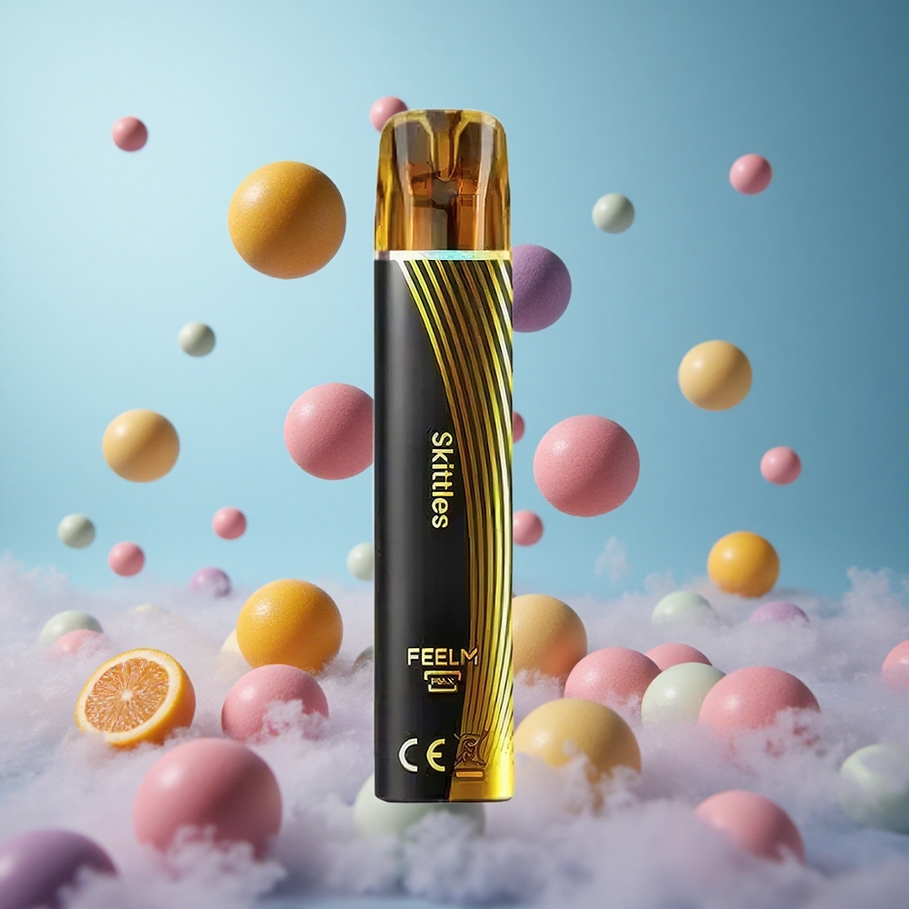 JNR Black&Golden 600+200 Puffs Disposable Vape Skittles 550mAh 2ml 2% Nicotine Nicotine TPD
