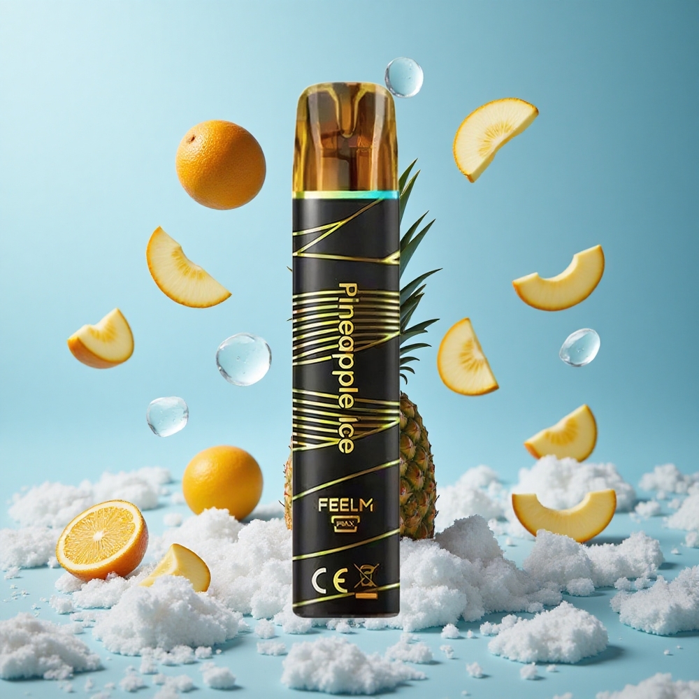 JNR Black&Golden 600+200 Puffs Pineapple Ice Disposable Vape 550mAh 2ml 2% Nicotine
