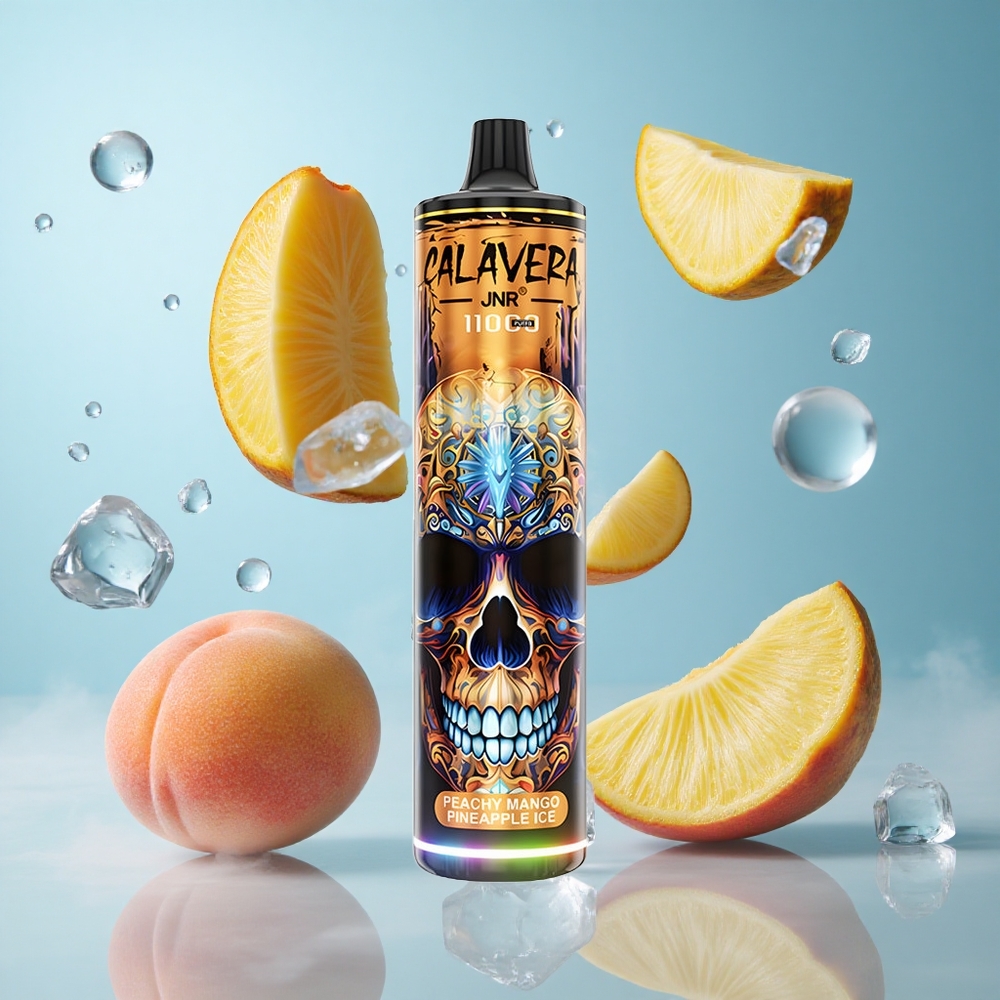 JNR Calavera 11000 Puffs 21ml Peach Mango Pineapple Ice Type-C 850mAh 1.0ohm
