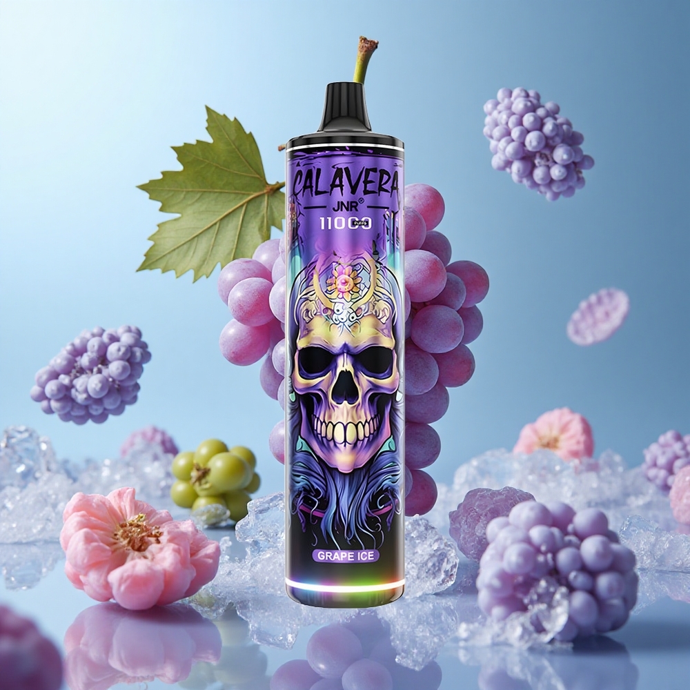 JNR Calavera 11000 Puffs Disposable Vape Grape Ice 850mAh Type-C 21mL 1.0ohm