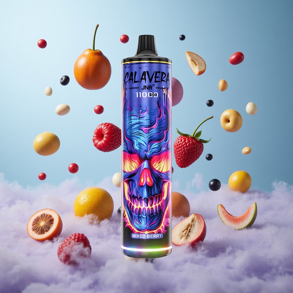 JNR Calavera 11000 Puffs Disposable Vape Mixed Berry 850mAh 21mL 1.0ohm Mesh
