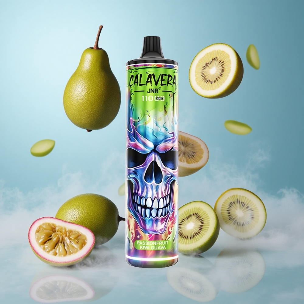 JNR Calavera 11000 Puffs Disposable Vape Passionfruit Kiwi Guava Type-C 850mAh 21ml 1.0ohm Mesh Coil