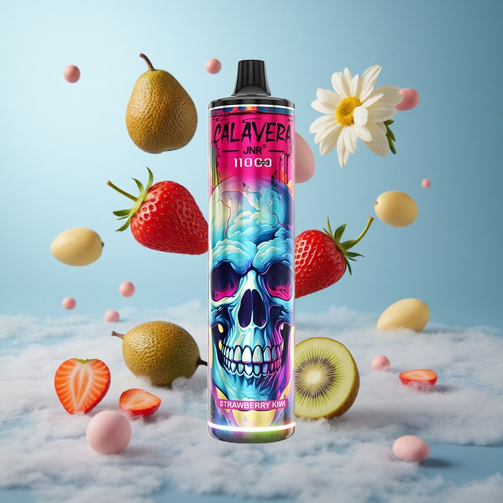 JNR Calavera 11000 Puffs Disposable Vape Strawberry Kiwi 850mAh 21ml 1.0ohm