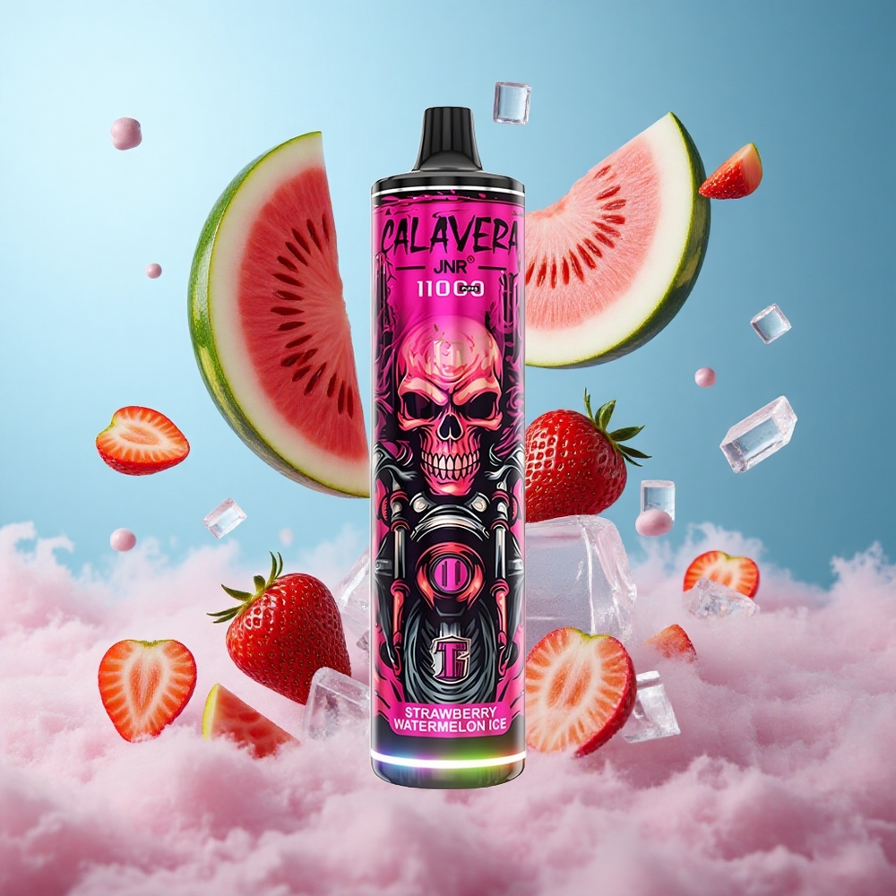 JNR Calavera 11000 Puffs Disposable Vape Strawberry Watermelon Ice 850mAh 21ml 1.0ohm Mesh Coil