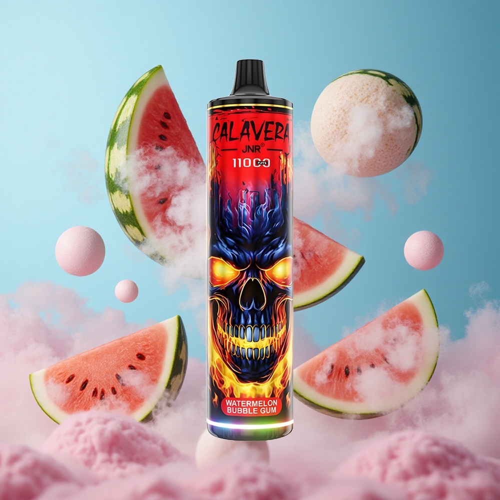 JNR Calavera 11000 Puffs Disposable Vape Watermelon Bubble Gum 850mAh 21ml 1.0ohm