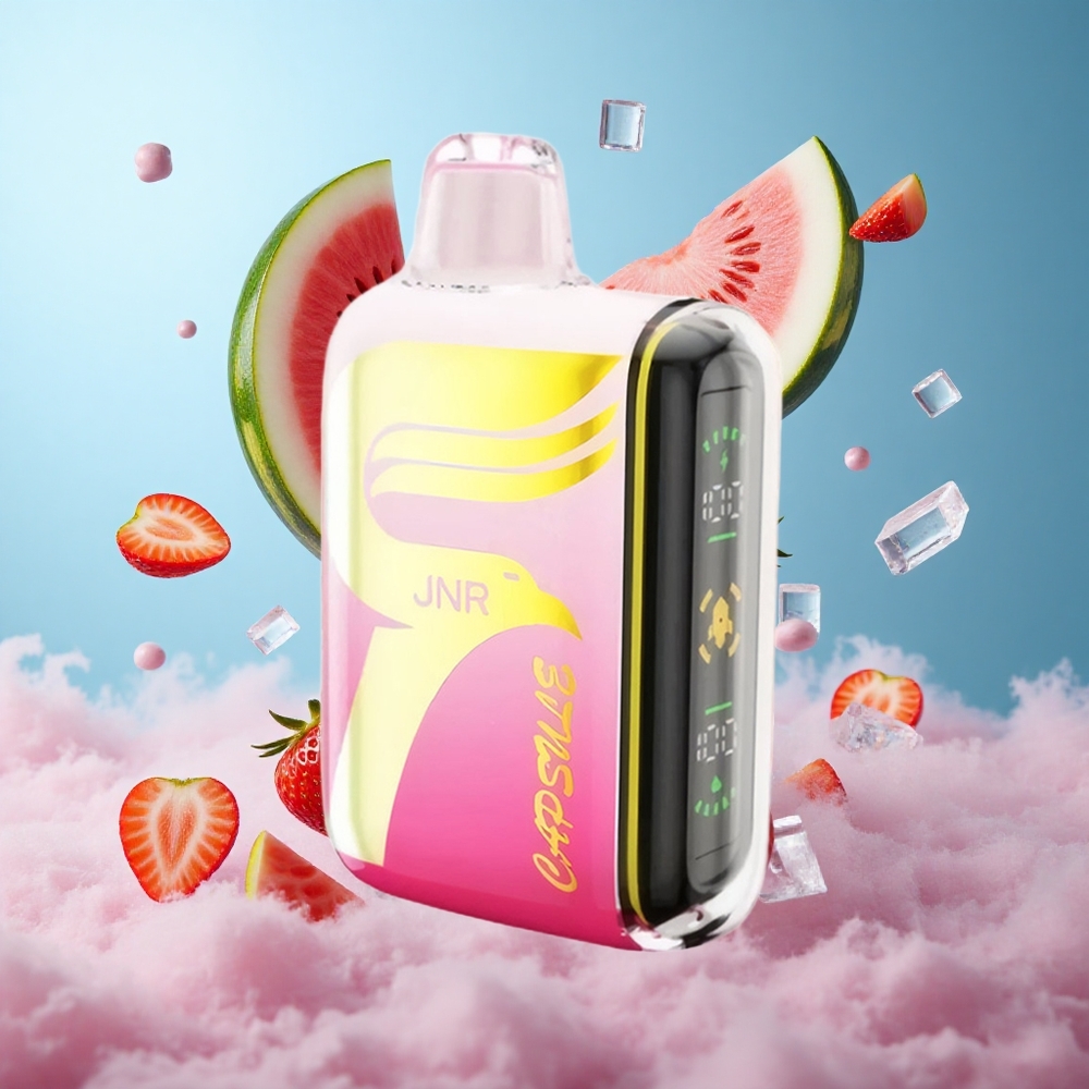 JNR Capsule 15000 Puffs Strawberry Watermelon Ice Dual Mesh Coil 20ml 850mAh Type-C Quick Charge
