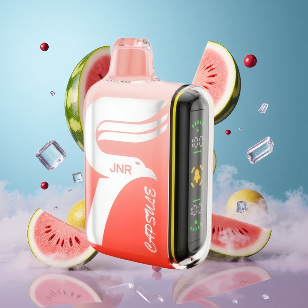 JNR Capsule 15000 Puffs Watermelon Brazz Ice 20ml 850mAh Dual Mesh 2%/5% Nicotine