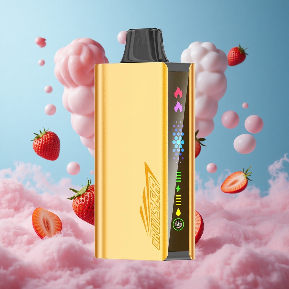 JNR Cruiser 12000 Strawberry No-Charge Disposable Vape Built-in 3500mAh Battery Dual Mesh Coil