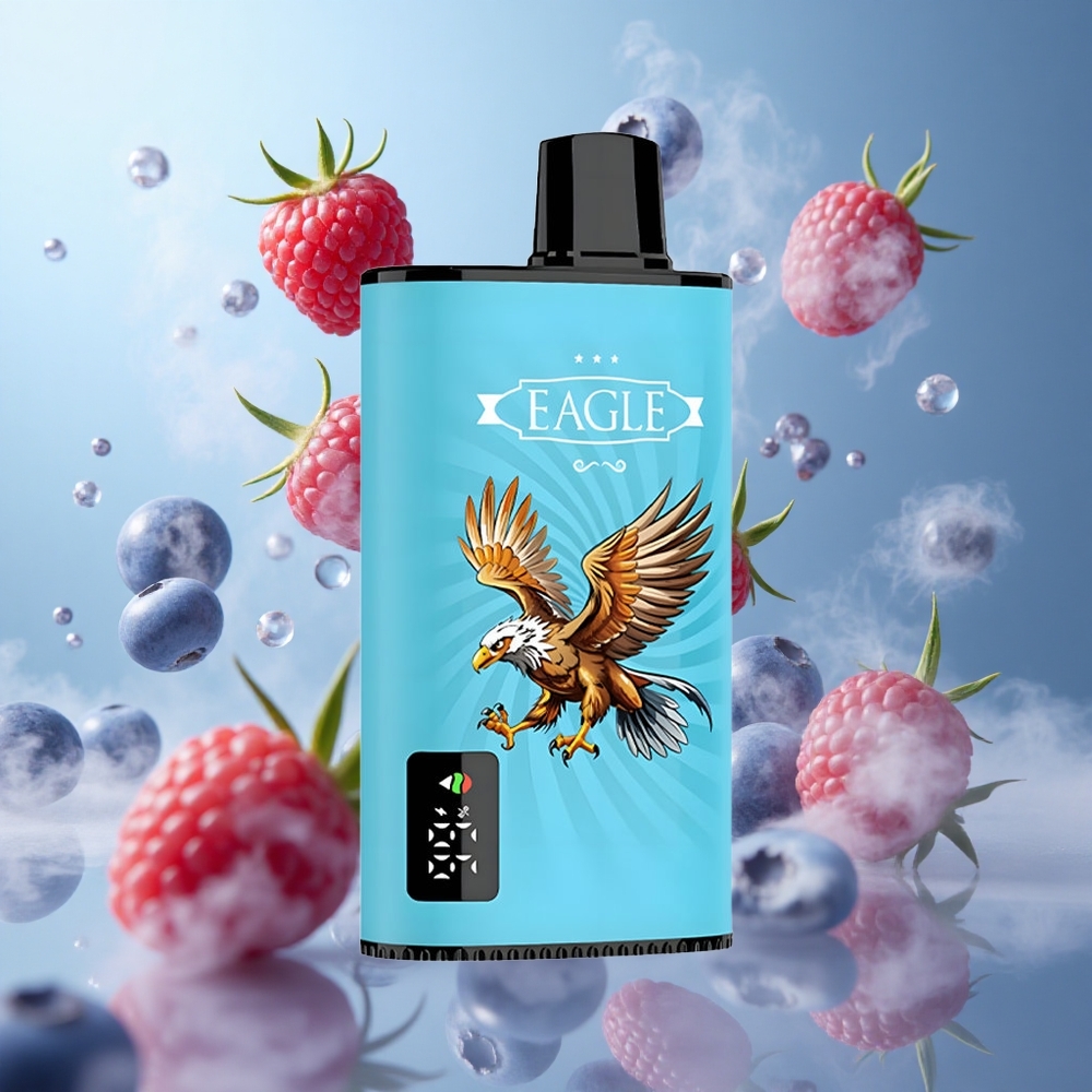 JNR EAGLE Smart 23000 Puffs Digital Screen Mesh Coil Blueberry Sour Raspberry