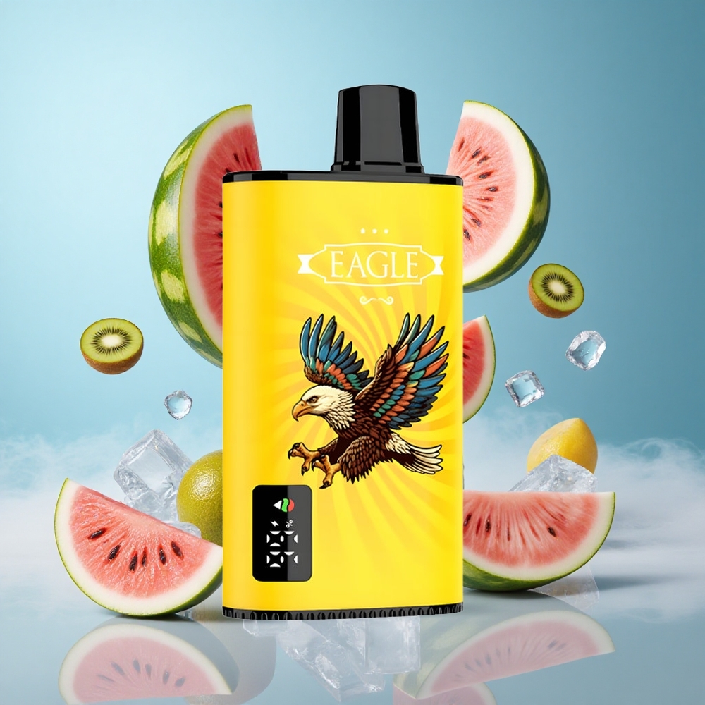 JNR EAGLE Smart 23000 Puffs Digital Screen Mesh Coil Kiwi Watermelon Ice