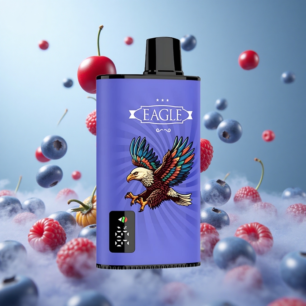 JNR EAGLE Smart 23000 Puffs Disposable Vape 25ml 750mAh Blueberry Raspberry Cherry