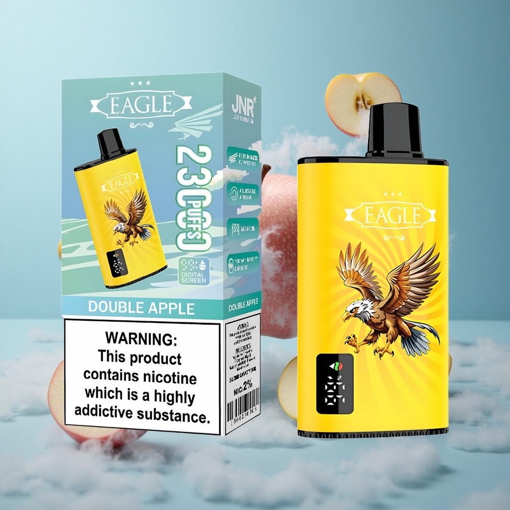 JNR EAGLE Smart 23000 Puffs Disposable Vape Double Apple Digital Screen 1.0ohm Mesh 750mAh Type-C