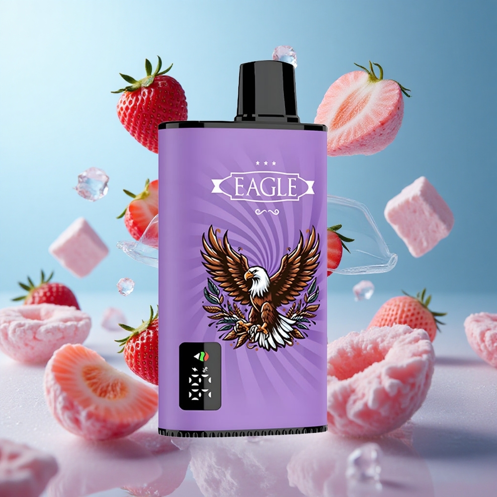 JNR EAGLE Smart 23000 Puffs Disposable Vape Strawberry Ice Digital Screen Adjustable Airflow 25ml