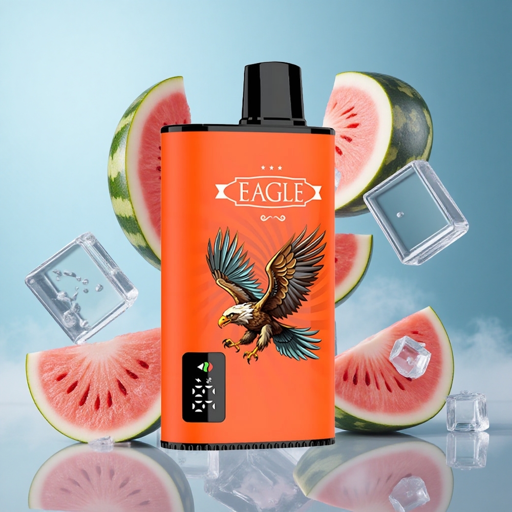 JNR EAGLE Smart 23000 Puffs Disposable Vape Watermelon Ice Digital Screen 1.0ohm Mesh Coil Type-C