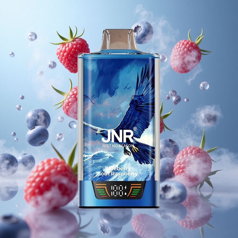 JNR Falcon Pro 28000 30ml 5% Nicotine Dual Mesh Blueberry Sour Raspberry