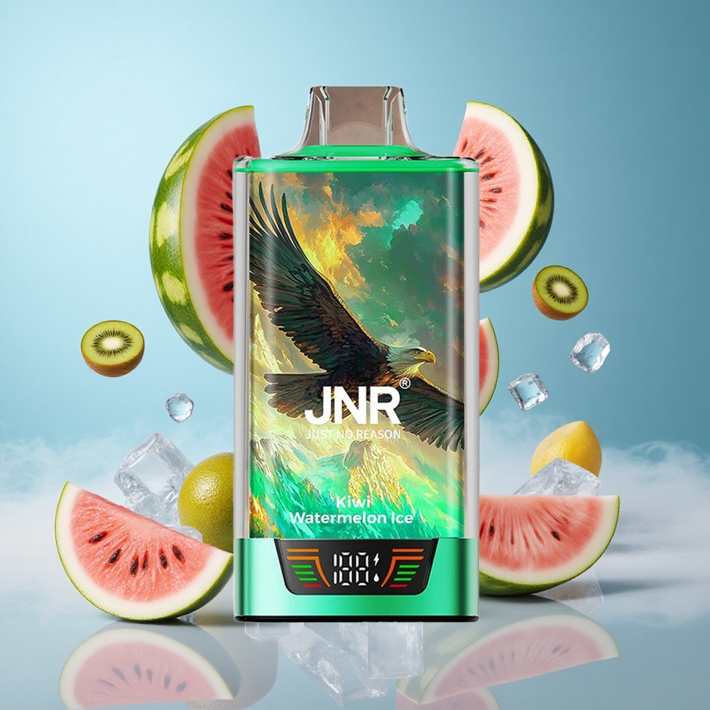 JNR Falcon Pro 28000 30ml 5% Nicotine Kiwi Watermelon Ice Dual Mesh USB-C MTL