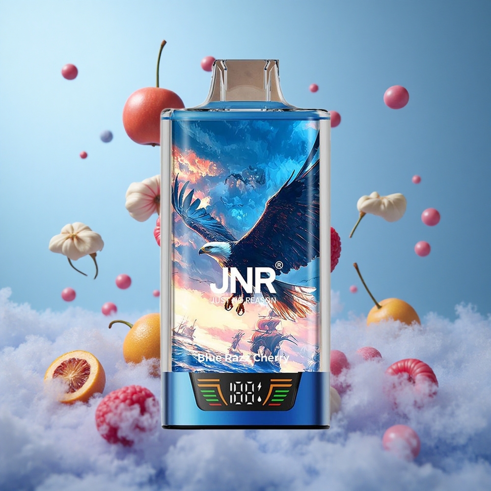 JNR Falcon Pro 28000 30ml 950mAh USB-C Dual Mesh MTL Blue Razz Cherry