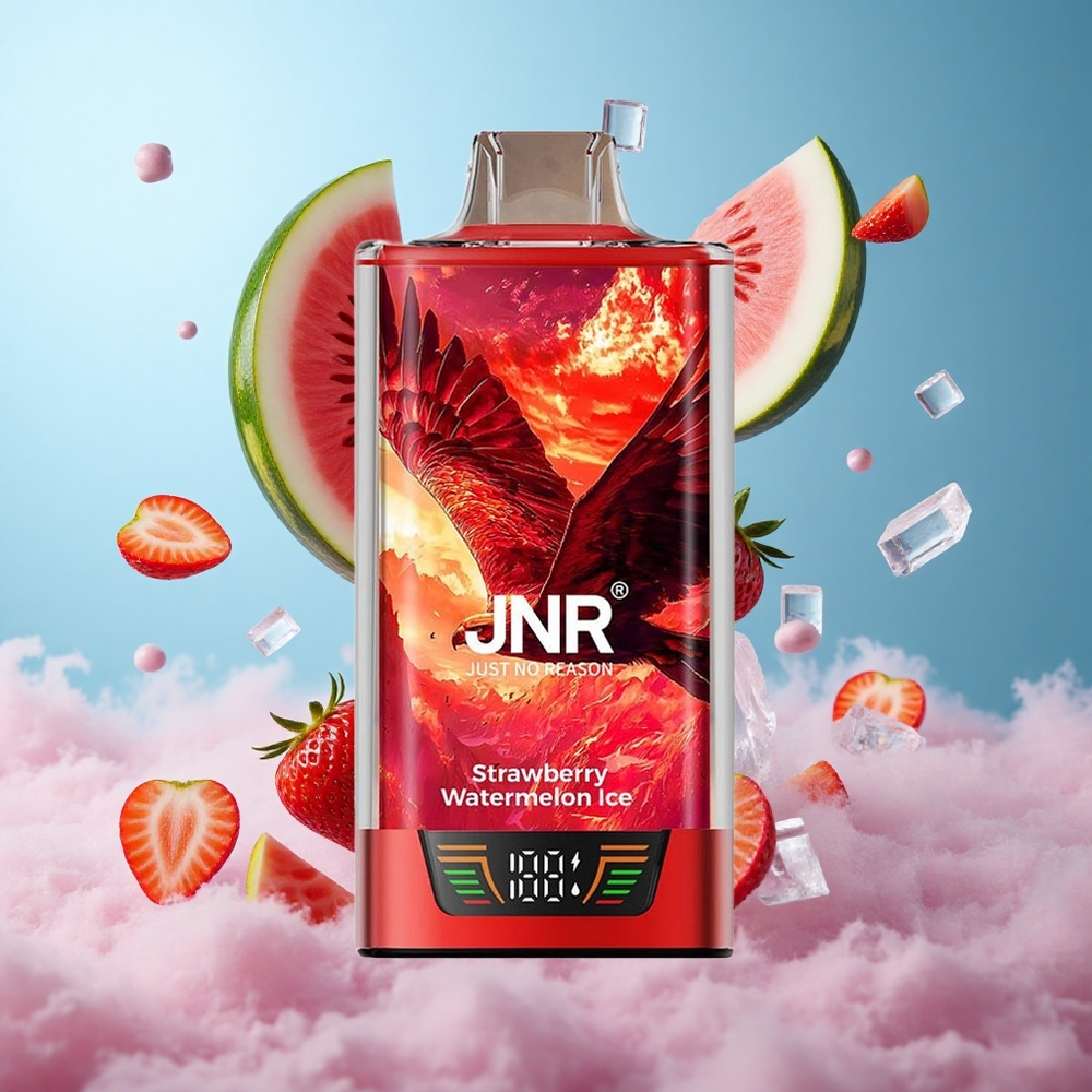 JNR Falcon Pro 28000 Disposable Vape Strawberry Watermelon Ice 30ml 950mAh USB-C Dual Mesh Smart Display