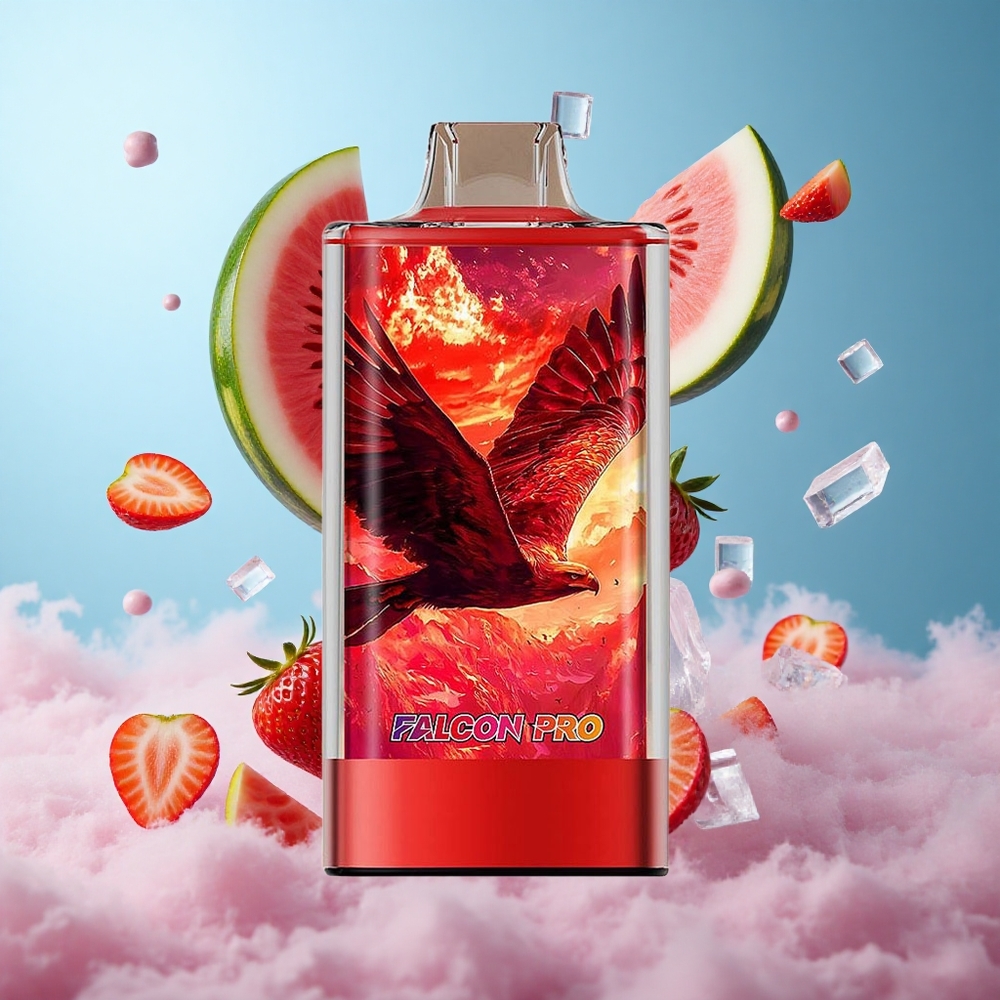 JNR Falcon Pro 28000 Disposable Vape Strawberry Watermelon Ice 30ml 950mAh USB-C Dual Mesh Smart Display