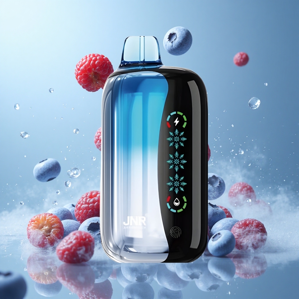 JNR Flex Ice 21000 Puffs Disposable Vape Blueberry Ice 26ml 1.2 Ohm Dual Mesh 1000mAh Type-C