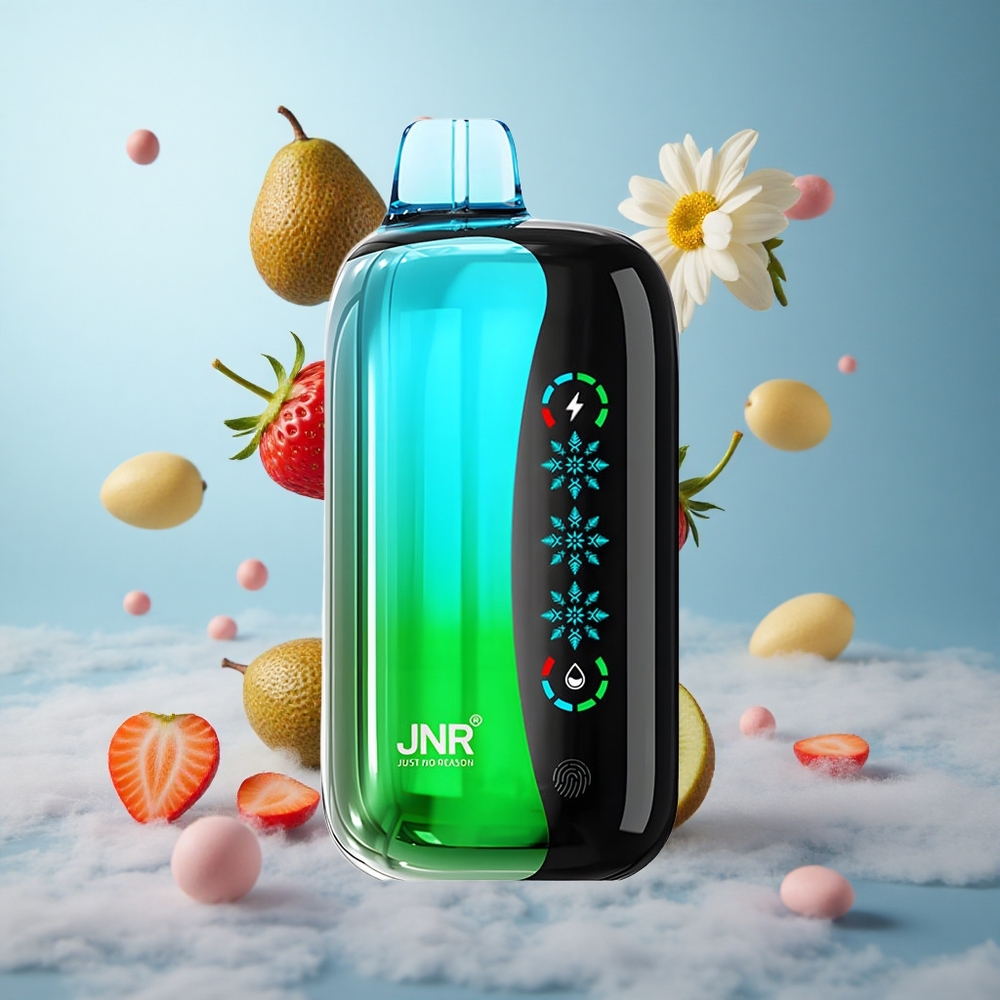 JNR Flex Ice 21000 Puffs Strawberry Kiwi Disposable Vape 26ml 1000mAh Type-C