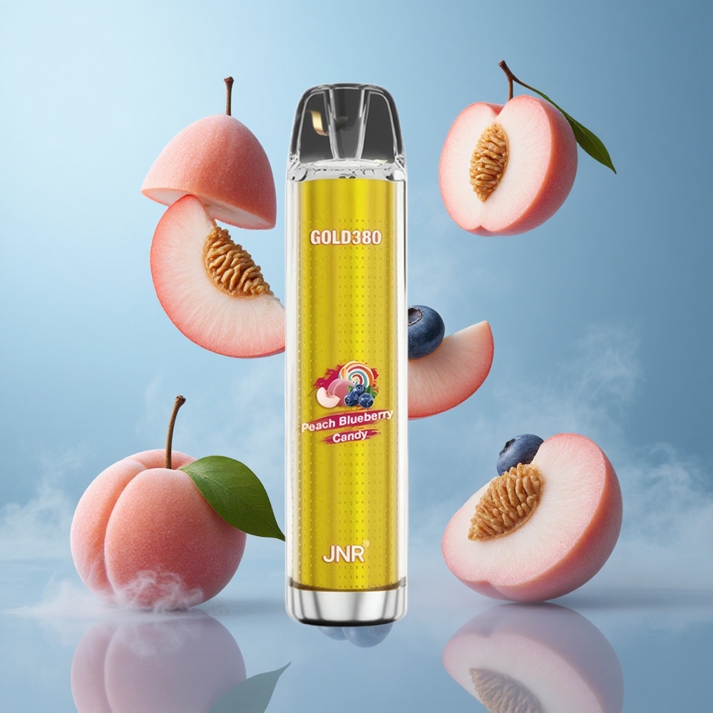 JNR Gold380 6000 Puffs 13ml Peach Blueberry Disposable Vape 1500mAh