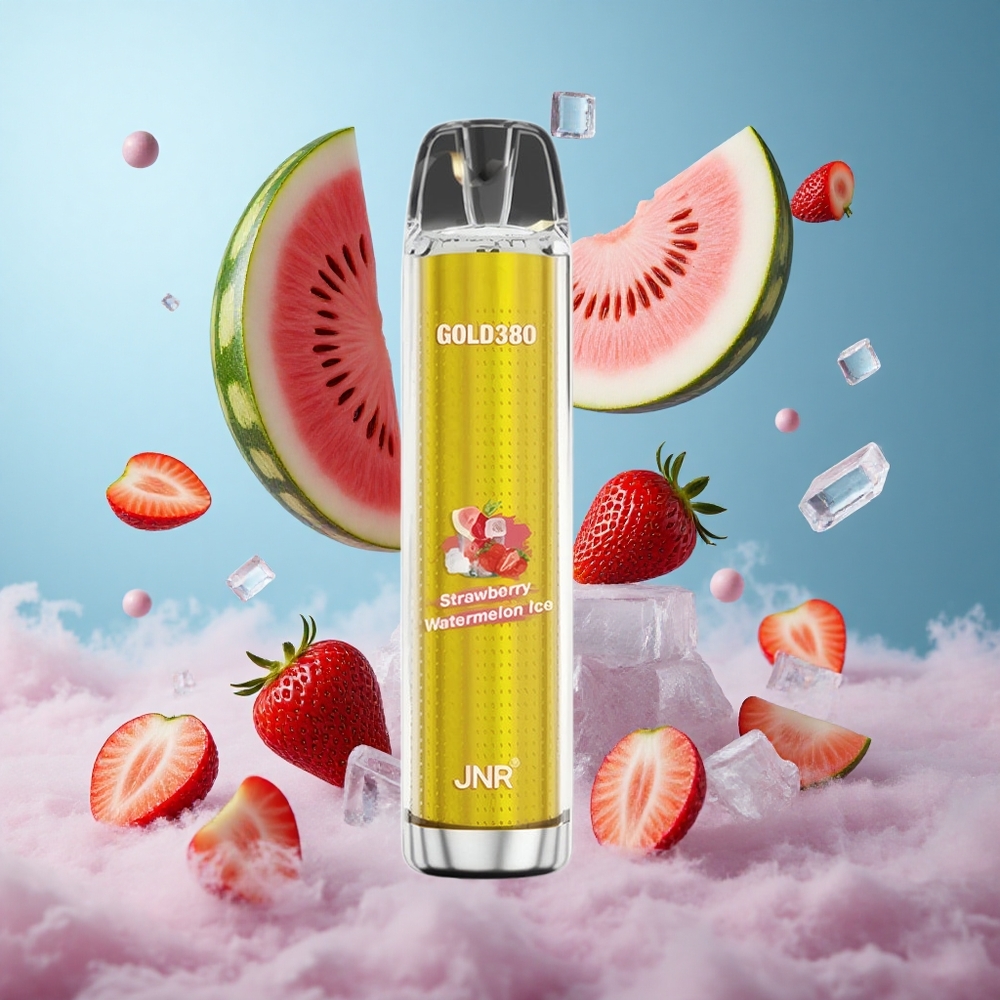 JNR Gold380 6000 Puffs 13ml Strawberry Watermelon Ice Disposable Vape 1500mAh 1.0ohm