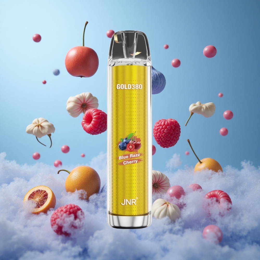 JNR Gold380 6000 Puffs Disposable 13ml 1500mAh Blue Razz Cherry