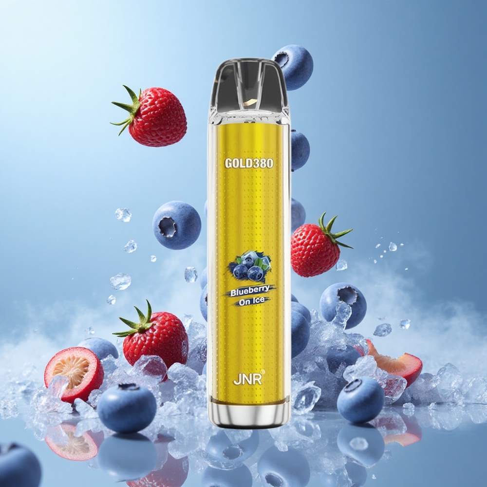 JNR Gold380 6000 Puffs Disposable Vape Blueberry On Ice 1500mAh 13ml 1.0ohm