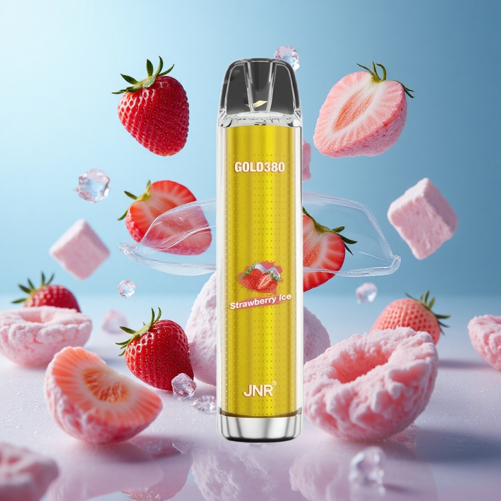 JNR Gold380 6000 Puffs Disposable Vape Strawberry Ice 13ml 1500mAh 1.0ohm