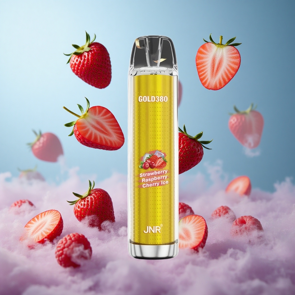 JNR Gold380 6000 Puffs Disposable Vape Strawberry Raspberry 1500mAh 13ml