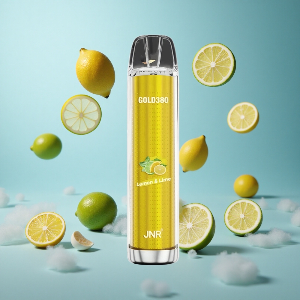 JNR Gold380 6000 Puffs Lemon Lime Disposable Vape 1500mAh 13ml 1.0ohm Mesh Coil