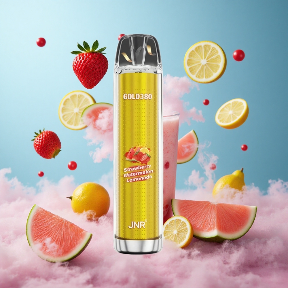 JNR Gold380 6000 Puffs Strawberry Watermelon Lemonade Disposable Vape 1500mAh 13ml