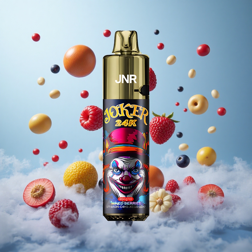 JNR Joker 24K Puffs Disposable Vape Mixed Berries Refillable 2+10ml 800mAh
