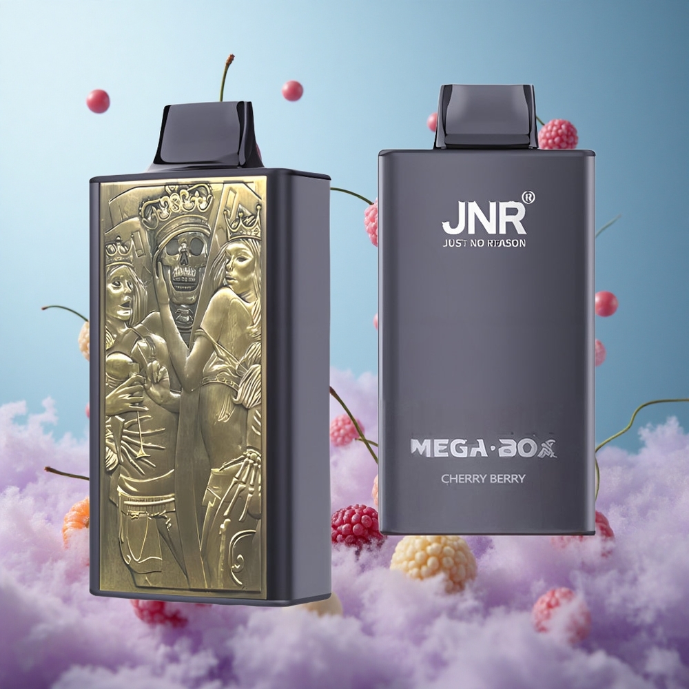 JNR Mega Box 25000 Puffs 30ml 850mAh Dual Mesh Cherry Berry Disposable Vape