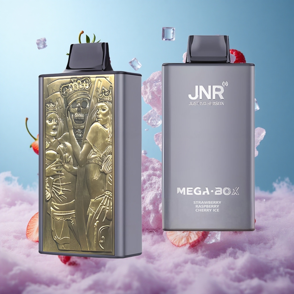 JNR Mega Box 25000 Puffs 30ml 850mAh Dual Mesh Disposable Vape Strawberry Raspberry Cherry Ice